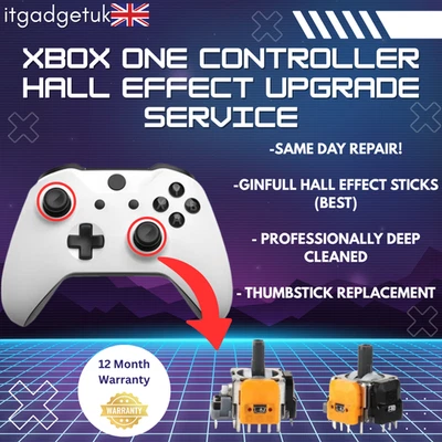 Xbox One Controller Hall Effect Joysticks UPGRADE - Stick Drift Repair - 1YR WTY - Image 1 of 3