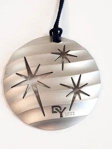 David Yurman 2022 Christmas Ornament Silver Tone  - Picture 1 of 6