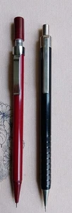 Lot of 2 0.5mm MECHANICAL PENCILS: BLACK MADE IN GERMANY+ THREE STAR CHINA - Picture 1 of 7