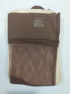 Vintage Nylon Lace Mesh Stockings - Brown - 3 Pairs - Picture 1 of 2
