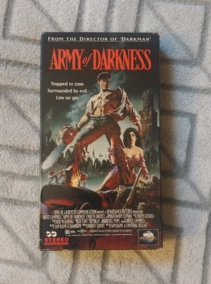 Army of Darkness - VHS Sam Raimi - w/ Bruce Campbell - Horror. Used - Not Tested Foto 1 de 4