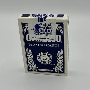 Vintage Isle of Capri Casino Unopened Gemaco House Playing Cards Retired blue - Picture 1 of 11