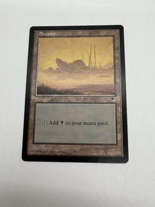 Magic The Gathering Swamp Land Common Tempest Illus. Brom Vintage - Picture 1 of 9