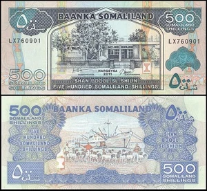 SOMALILANDIA 500 chelines, 2011, P-6, moneda mundial UNC - Imagen 1 de 1