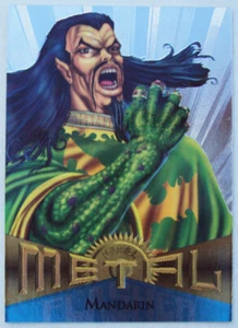 Fleer Marvel Metal 1995 MCU Card Mandarin Silver Flashers - Picture 1 of 2