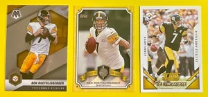 BEN ROETHLISBERGER, Pittsburgh Steelers 3-card lot, 2-time SUPER BOWL CHAMPION - Picture 1 of 2