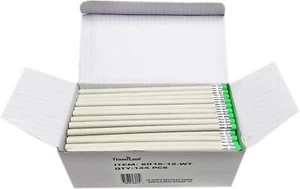 Three Leaf 144 Ct. #2 White Recycled Paper Pencils With Eraser Tip (12 Pack Per - Picture 1 of 7