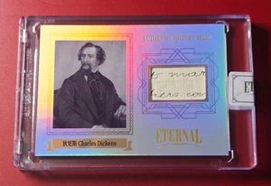 2024 Eternal Cuts Charles Dickens Authentic History Relic 03/50 Sealed - Picture 1 of 2