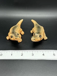 Vintage Enesco signierte Alligatoren Krokodile Japan Salz und Pfefferstreuer - Bild 1 von 10