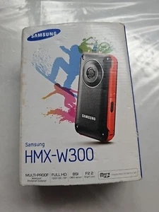 Samsung HMX-W300 Orange Camcorder Waterproof Shockproof Full HD With Box - Picture 1 of 13