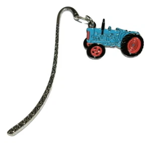 Blue Tractor Bookmark Detailed Enamel Farm Gift Reading Books Vintage Tractor - Picture 1 of 1