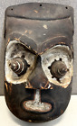Masque vintage africain congo cubain sculpté en bois 16"x10"