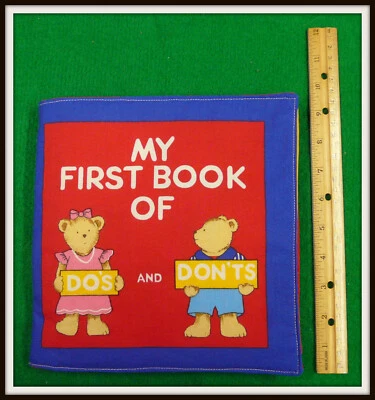 My First Book of Do'S AND DON'TS - 完整布织物书儿童婴儿礼物 — 第 1/4 张图片