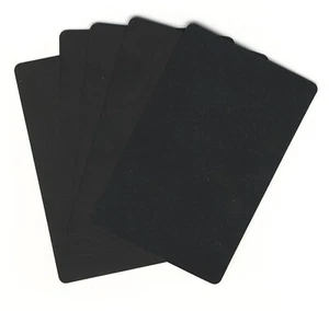 NEW 10 BLACK BRIDGE SIZE CUT CARDS FOR POKER Texas Hold'Em or Blackjack GAMES * - Picture 1 of 1