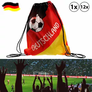 1/12x Matchbeutel Sportbeutel Deutschland 35x42cm Trainingsbeutel Fußball WM EM - Bild 1 von 6