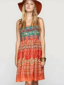 Sundance Embroidered Floral Crocheted Dress with Pockets Size S Bohemian Johnny - Picture 1 of 13
