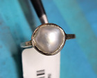 6.5 SZ Natural Silver Pearl Gemstone 2.60 Ct 925 Sterling silver Ring 1.850 Grm