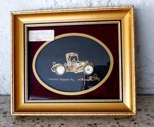 KEN BROADBENT COLLAGES CHEVROLET ROADSTER 1914 ART PICTURE 5.5" X 6.5" - Picture 1 of 3