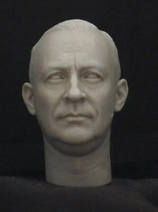 ##0849 GERMAN SOLDIER WWII RESIN UNPAINTED HEAD SCULPT. Action figures 1/6 scale - Imagen 1 de 2