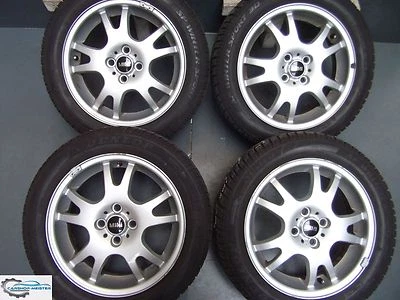 Original Mini One D Cooper R50 R52 R53 8mm Alufelgen Sommerreifen 175 60 r16  - Bild 1 von 4