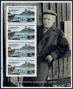 SUECIA. 2017. 84 Kr. Por Anders Fogelström. Hoja. VF MNH (SS34) - Imagen 1 de 1