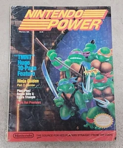 Nintendo Power Magazine #6 1989 TMNT Teenage Mutant Ninja Turtles, with Poster - Picture 1 of 6