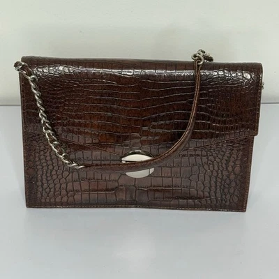 Bolsa Oxford Naturalizer estampada de crocodilo/jacaré - Imagem 1 de 4