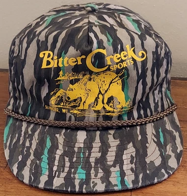 Винтажная охотничья камуфляжная бейсболка Bitter Creek Sports Slinger Wisconsin - Изображение 1 из 4
