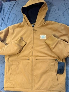 UNDER ARMOUR THE ROCK #707 YELLOW OCHRE WORK JACKET HOODIE SIZE M MEN $160.00 - Picture 1 of 6