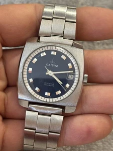 Splendido Raro Orologio Catena Automatico Svizzero Vintage Anni 70 17 Jewel Ottimo - Foto 1 di 11