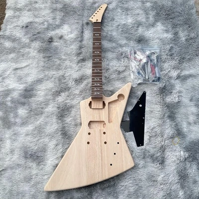 Kit de guitarra eléctrica exploradora artesanal de precisión hágalo usted mismo Foto 1 de 4