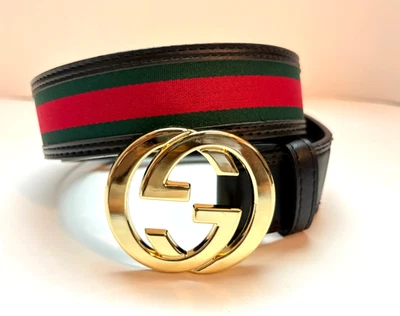 Gucci - CINTURÓN HOMBRE Hebilla Dorada - TALLA 34 Foto 1 de 4