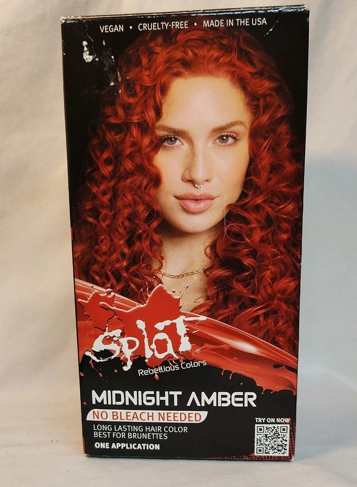 Kit de color de cabello Splat Midnight ámbar semipermanente sin blanqueador Foto 1 de 1