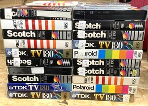 20 cintas de casete VHS usadas - lote de trabajo paquete lote de trabajo - 4 lotes disponibles - Imagen 1 de 4