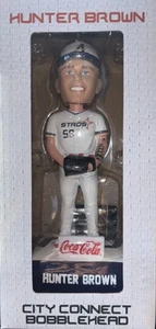 HOUSTON ASTROS HUNTER BROWN NEW CITY CONNECT BOBBLEHEAD SGA LIGHTS UP FIRST EVER - Picture 1 of 1