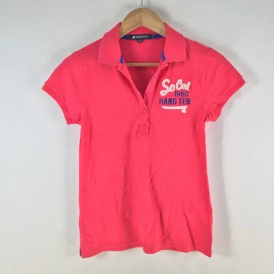 Hang Ten Mujer Polo Talla S Rojo Manga Corta Cuello Algodón 117367 Foto 1 de 4