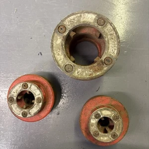 4x, PIPE THREADERS 3x RIDGID [12-R 3/8”, 00R 3/4", 00R 1/2"] 1x TOLEDO 12-1/8 - Picture 1 of 5