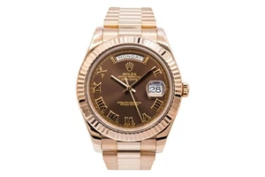 Rolex Day-Date II 41mm 18ct Rose Gold Presidential 218235 2011 - Picture 1 of 12