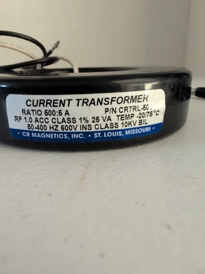 PKG DEAL OF 2 ,CR MAGNETICS Current Transformer,P/N CR7RL-501 - Image 1 of 2