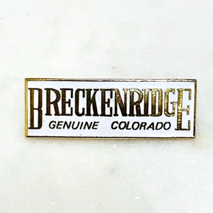 BRECKENRIDGE Pin Badge Colorado Skiing Resort Souvenir Travel Lapel Genuine - Picture 1 of 3