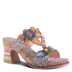 LARTISTE ROSIE Sandals Gray Multi New - Picture 1 of 8