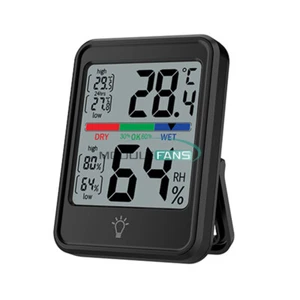 Indoor Thermometer Backlight Digital Room Thermometer LCD Thermometer Hygrometer - Picture 1 of 15
