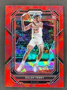 2022-23 Prizm DALEN TERRY Red Cracked Ice Prizm RC #240 Chicago Bulls - Picture 1 of 2