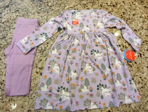 Magnetic Me Toddler Girls Folk Magic Modal 2pc L/S Dress Leggings Purple size 5Y - Picture 1 of 15