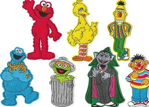 SESAME STREET CHARACTERS Iron on / Sew on Patch Embroidered Badge Cartoon - Picture 1 of 8