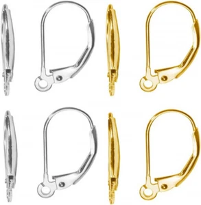8 Stück Silber Ohrringhaken Selber Machen Set Verschluss 925 Sterling Reines Kup - Bild 1 von 7