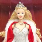 Vintage Holiday Celebration Barbie 2001 Princess Long Blonde Hair Silver Nos