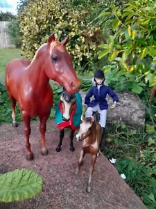 More details for 1 x breyer horse 1 x pony &amp; 1 x foal plus 1 rider 