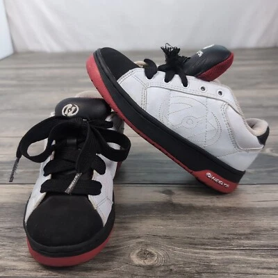 Heelys коньков туфли для мальчиков молодежный размер 3 атомный белый черный и красный 7148 унисекс EUC - Изображение 1 из 4