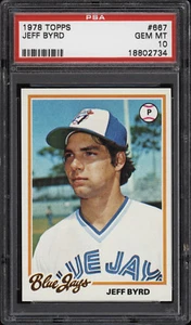 1978 Topps #667 Jeff Byrd - Blue Jays - PSA 10 - 18802734 - Imagen 1 de 2